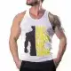 No Pain No Gain Tank Top Atlet Beyaz